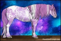 Horse Color:Watercolor White Spotted Gold Champagne Ice 