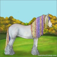 Horse Color:Painted Watercolor Palomino Ice Onyx