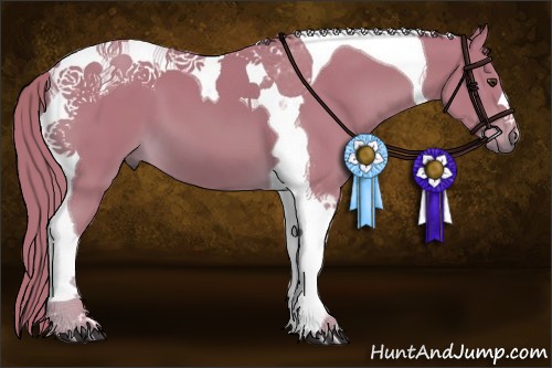 Horse Color:Watercolor Chestnut Tobiano 