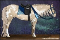 Horse Color:White Spotted Chocolate Palomino Pearl 