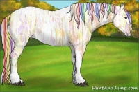 Horse Color:Painted Silver Bay Ice Dun Tobiano 
