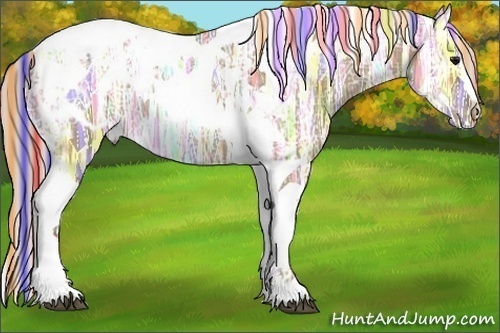 Horse Color:Painted Silver Grullo Ice Tobiano Appaloosa Rabicano 