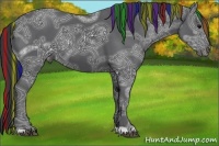 Horse Color:Painted Black Ice