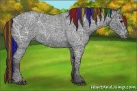 Horse Color:Painted Blue Ice Roan 