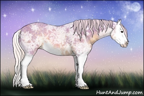 Horse Color:Watercolor Silver Black Ice Sabino Splash