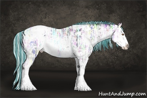 Horse Color:Painted White Spotted Silver Black Chinchilla Ice Sabino Splash Appaloosa Rabicano 