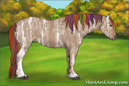 Horse Color:Painted Red Ice Roan