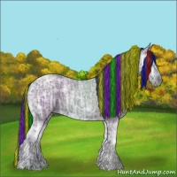 Horse Color:Painted Black Ice