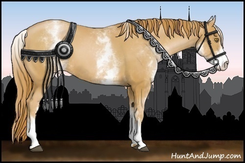 Horse Color:White Spotted Chestnut Pearl