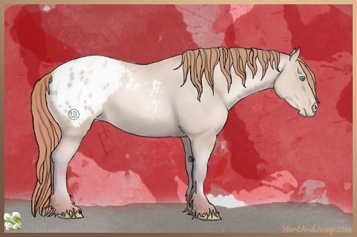 Horse Color:Watercolor Amber Cream Champagne Pearl Varnish