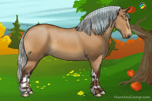 Horse Color:Painted Silver Buckskin Dun 