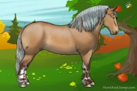 Horse Color:Painted Silver Buckskin Dun 