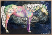 Horse Color:Chocolate Palomino Pearl Sabino Appaloosa Rabicano  and Chocolate Palomino Pearl Sabino Appaloosa 