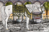 Horse Color:Platinum Chocolate Palomino Pearl Onyx Sabino Appaloosa Rabicano  and Platinum Chocolate Palomino Pearl Sabino Appaloosa Rabicano 