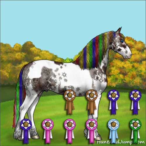 Horse Color:Painted Chocolate Blue Onyx Ice Sabino Splash Tobiano 