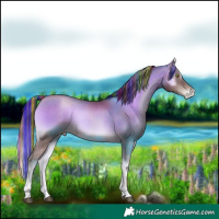 Horse Color:Platinum Painted Brown Pearl Onyx 