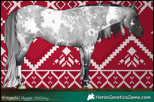 Horse Color:White Spotted Brown Roan 