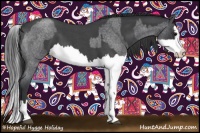 Horse Color:Blue Roan Sabino Splash  and Blue Roan Sabino Splash 