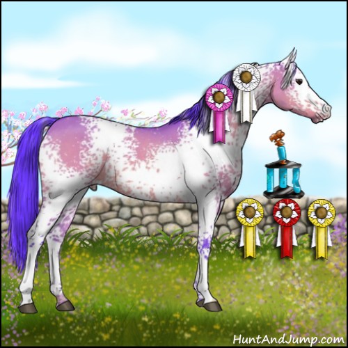 Horse Color:Watercolor White Spotted Brown Dun 