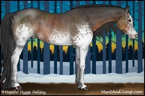 Horse Color:White Spotted Brown Rabicano 