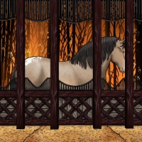 Horse Color:Sable Champagne Tobiano