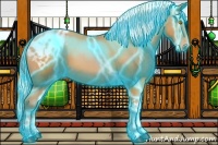 Horse Color:Thunderstruck Silver Brown Pearl Tobiano Varnish 