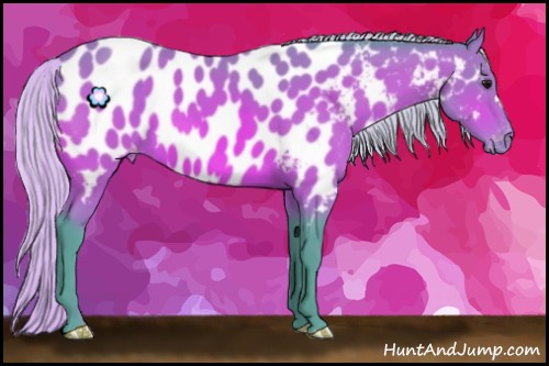 Horse Color:Watercolor Silver Brown Near Leopard 