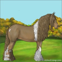Horse Color:Watercolor Chestnut Tobiano 