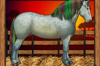 Horse Color:Painted Watercolor Brown Ice Sabino 