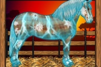 Horse Color:Thunderstruck Plaid Silver Brown Ice