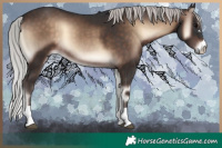 Horse Color:Silver Brown Onyx Mushroom 