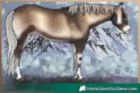 Horse Color:Silver Brown Onyx Mushroom