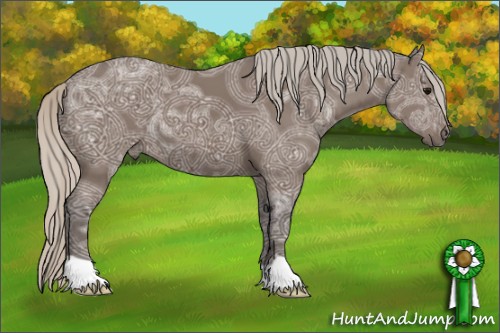 Horse Color:Silver Black Ice 