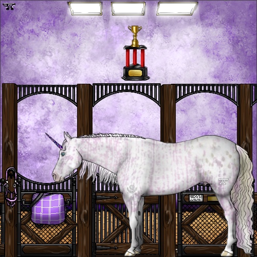 Horse Color:Watercolor Gold Champagne Pearl Sabino Splash Tobiano Appaloosa  and Watercolor Chestnut Pearl Sabino Splash Tobiano Appaloosa 