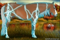 Horse Color:Thunderstruck Silver Bay Sabino
