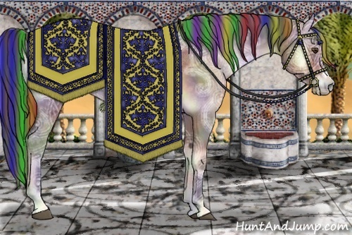 Horse Color:Painted Nacre Brown Ice Onyx 