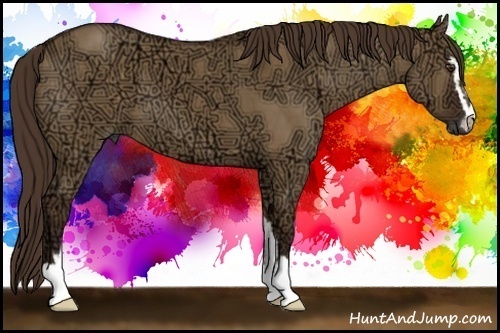 Horse Color:Liver Red Dun Ice Sabino 