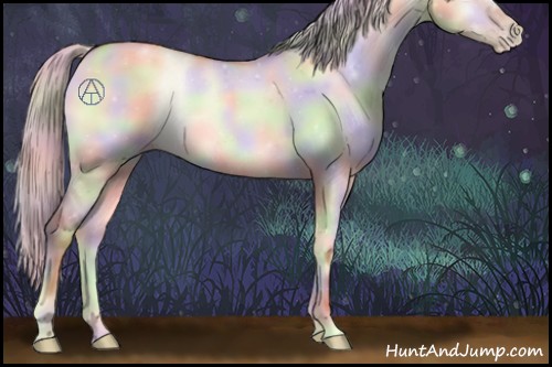 Horse Color:Nacre Silver Sable Champagne Onyx 