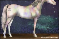 Horse Color:Nacre Silver Sable Champagne Onyx 