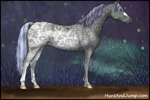 Horse Color:Painted Silver Black Chinchilla Ice 