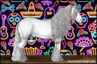 Horse Color:Silver Brown Chinchilla Roan Dun Splash 