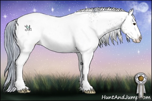 Horse Color:Watercolor White Spotted Brown 