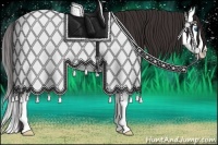 Horse Color:Bay Dun Splash Appaloosa Rabicano