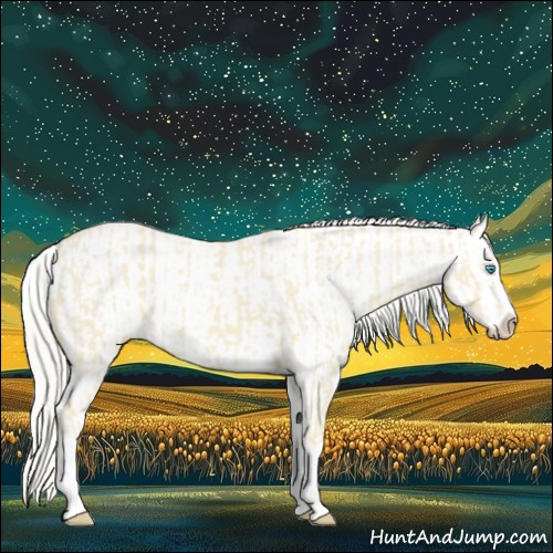 Horse Color:Cremello Splash  and Cremello Splash 