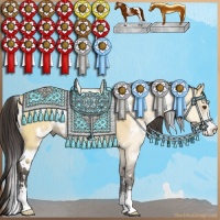 Horse Color:White Spotted Buckskin Dun Sabino