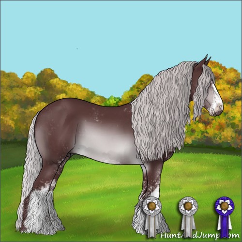 Horse Color:Chocolate Silver Brown Chinchilla Sabino 