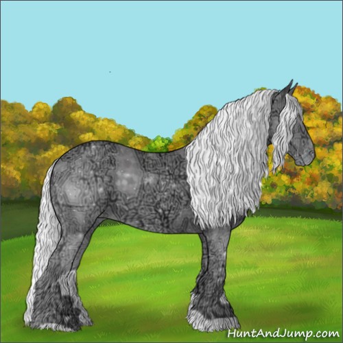 Horse Color:Silver Classic Cream Champagne Chinchilla Ice Appaloosa