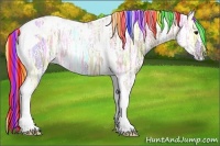 Horse Color:Painted Silver Grullo Ice Tobiano Rabicano 