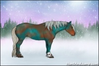 Horse Color:Silver Brown Sabino Rabicano 