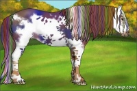 Horse Color:Painted Chestnut Splash Frame 